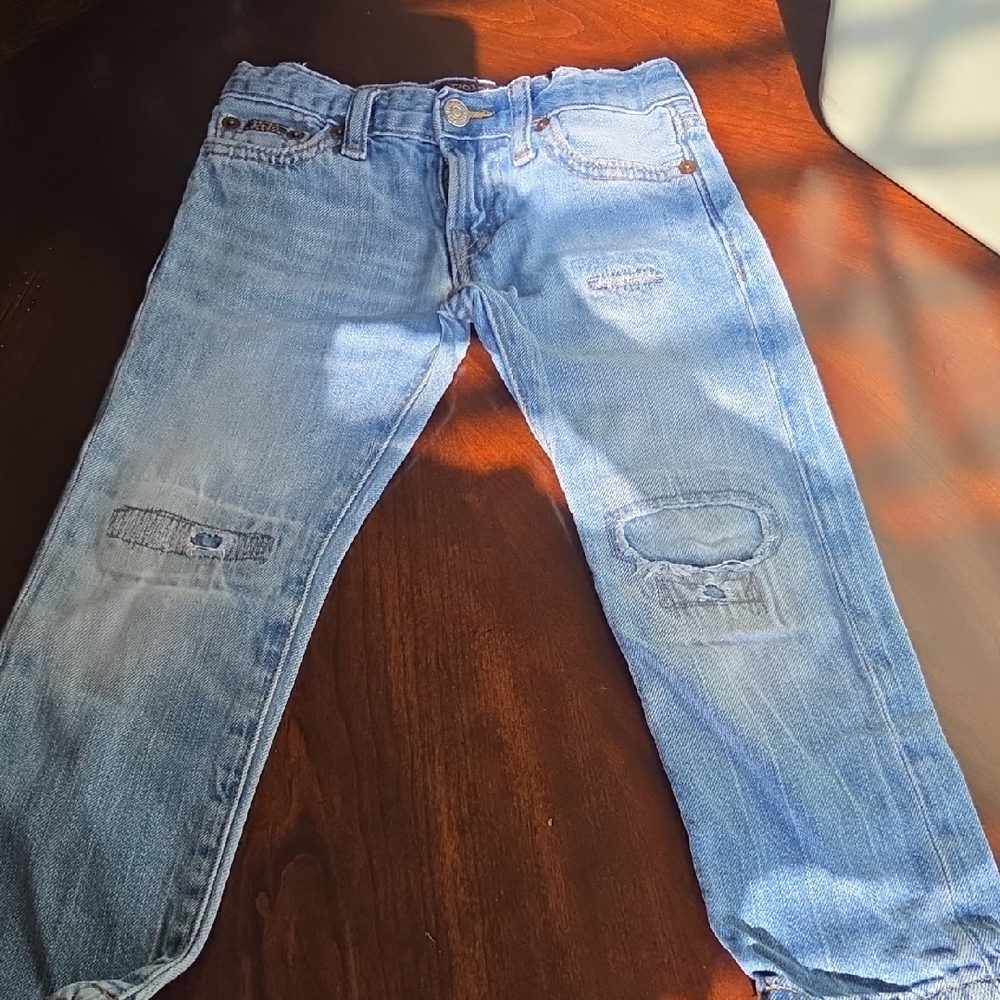 Ralph Lauren Men's Faded Blue Straight Jeans